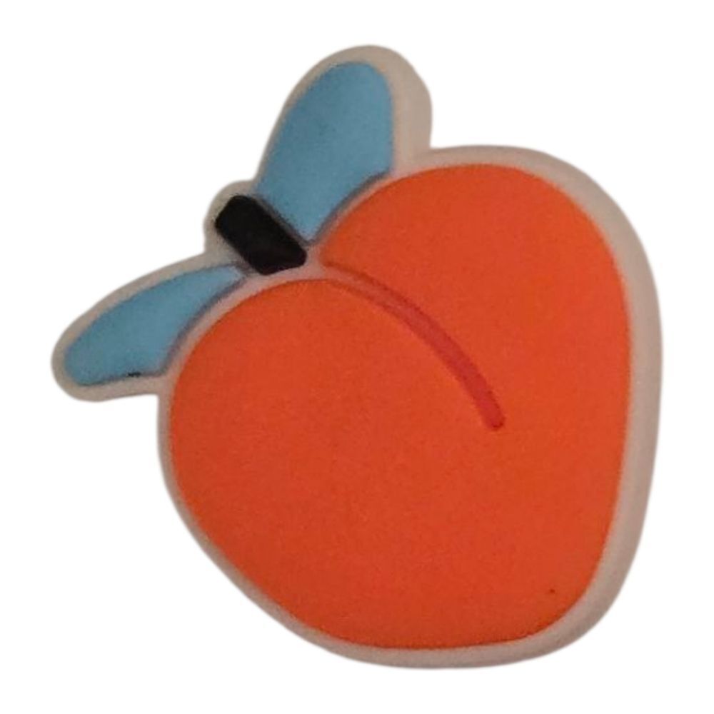 Peach Croc Shoe Charms | Fun Jibbitz Style | Mix & Match 6/$20 Bundle New Food